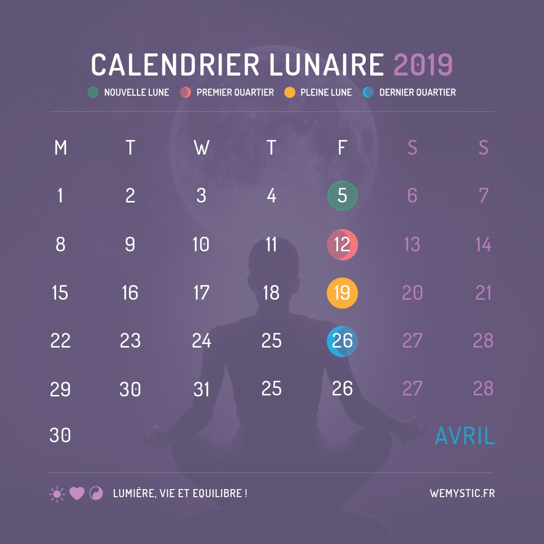 calendrier lunaire avril 2019 2019 selon le calendrier lunaire avril