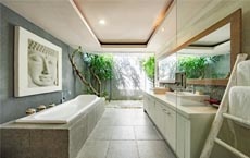 centre de la maison Feng Shui : toilette