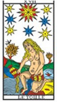 association entre les cartes du tarot XIV à XXI