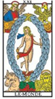 association entre les cartes du tarot XIV à XXI