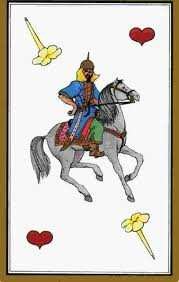 interpréter les cartes du Tarot Persan - Cavalier de cœur