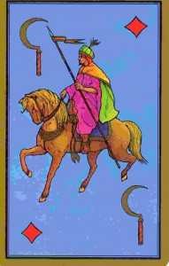 interpréter les cartes du Tarot Persan - Cavalier faucille